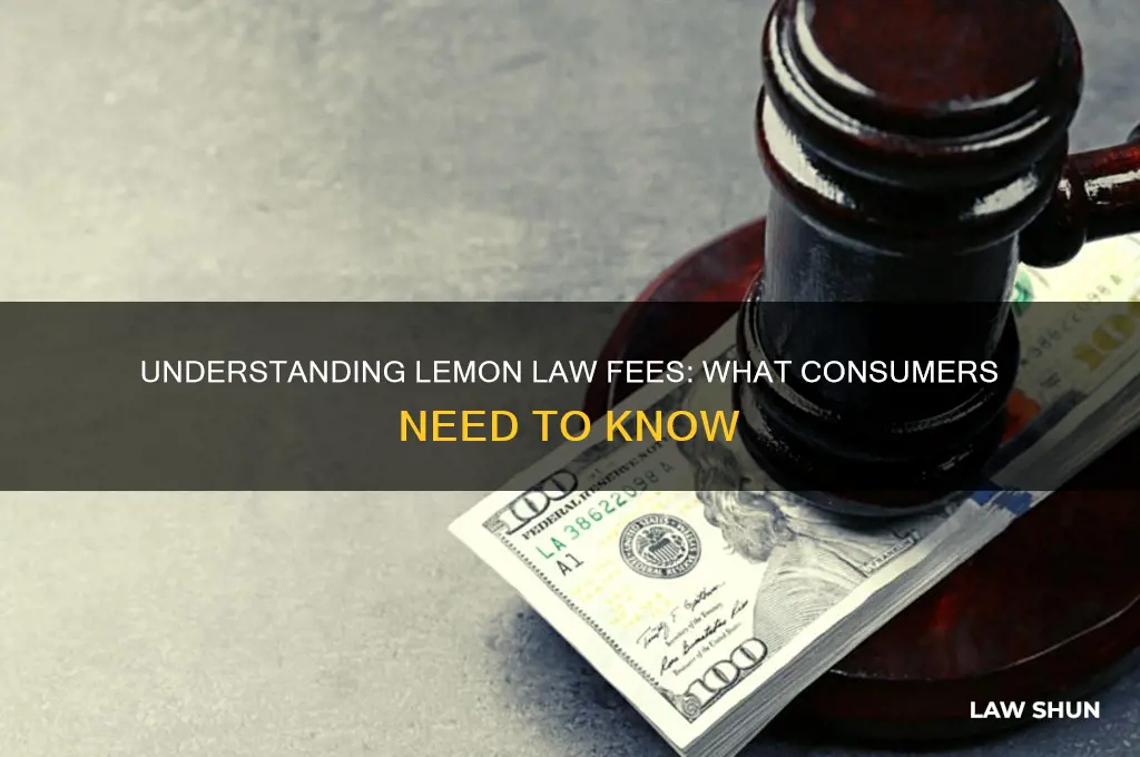 is there a fee for consumer affairs lemon law
