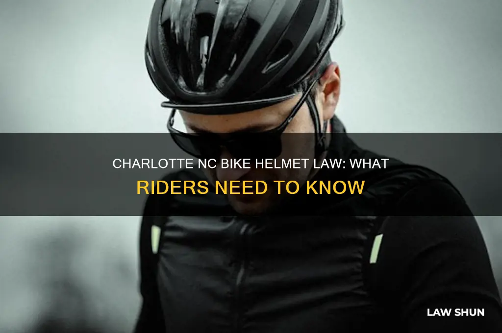 is there a helmet law for bikes in charlotte nc