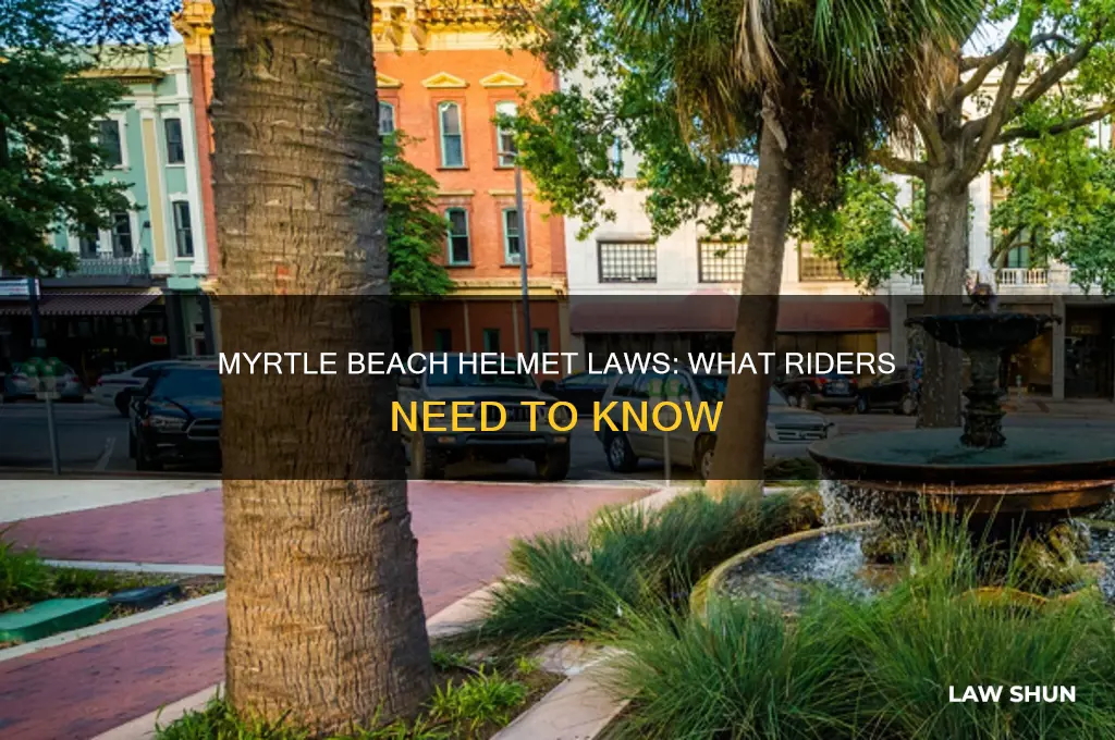 is there a helmet law in myrtle beach south carolina