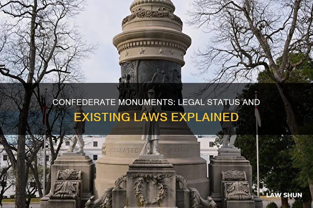is there a law about confedrate monuments in the books