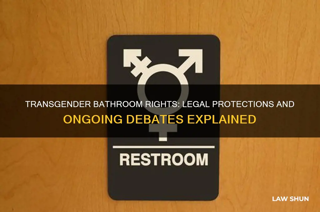 is there a law about letting transgender people in bathrooms