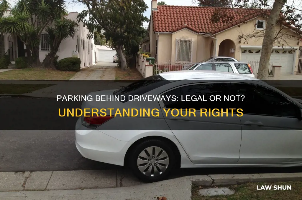 is there a law about parking behind someone