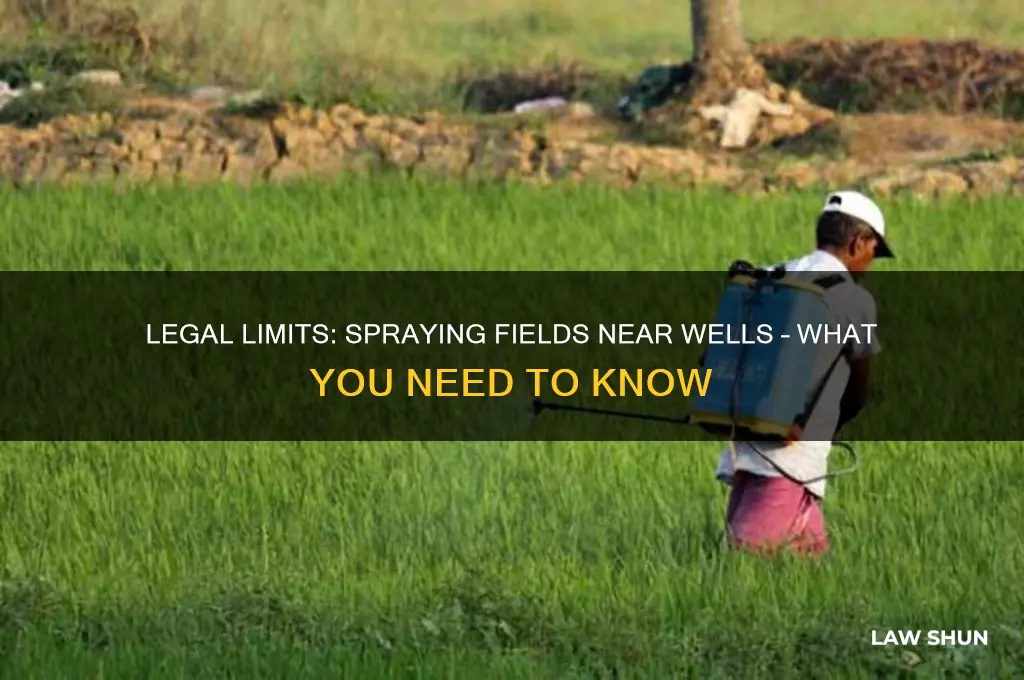 is there a law about spraying fields near a well