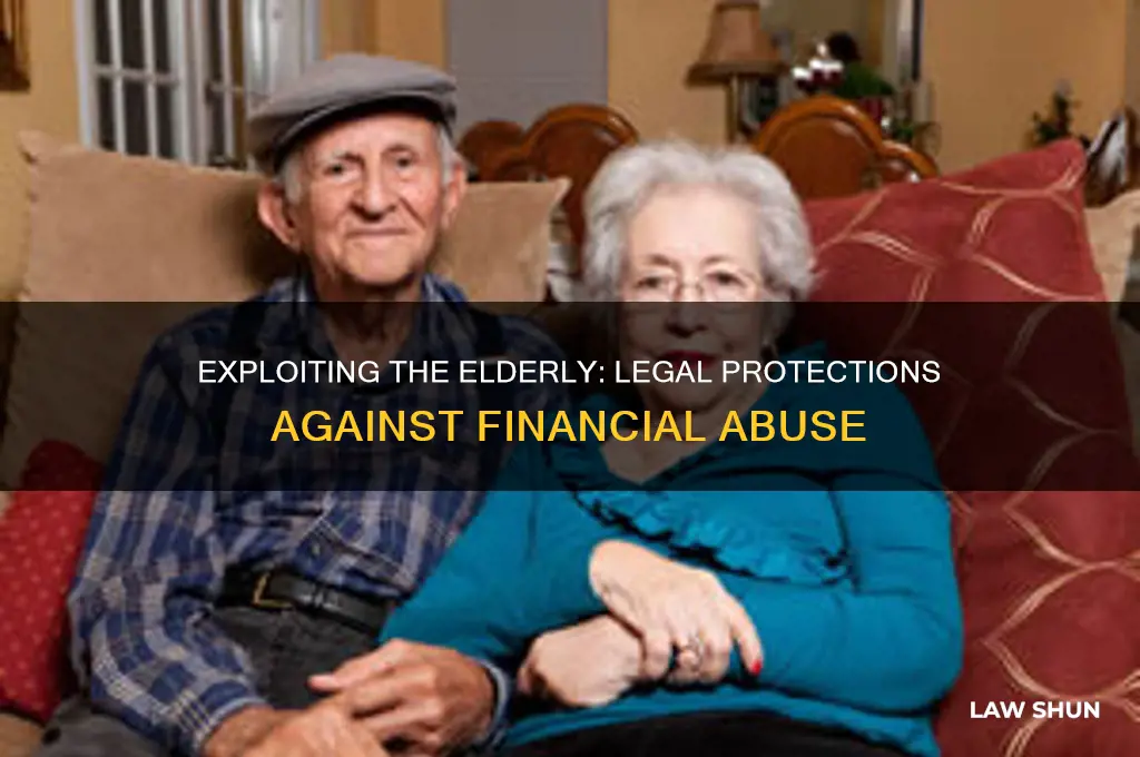 is there a law about taking advantt of the elderly