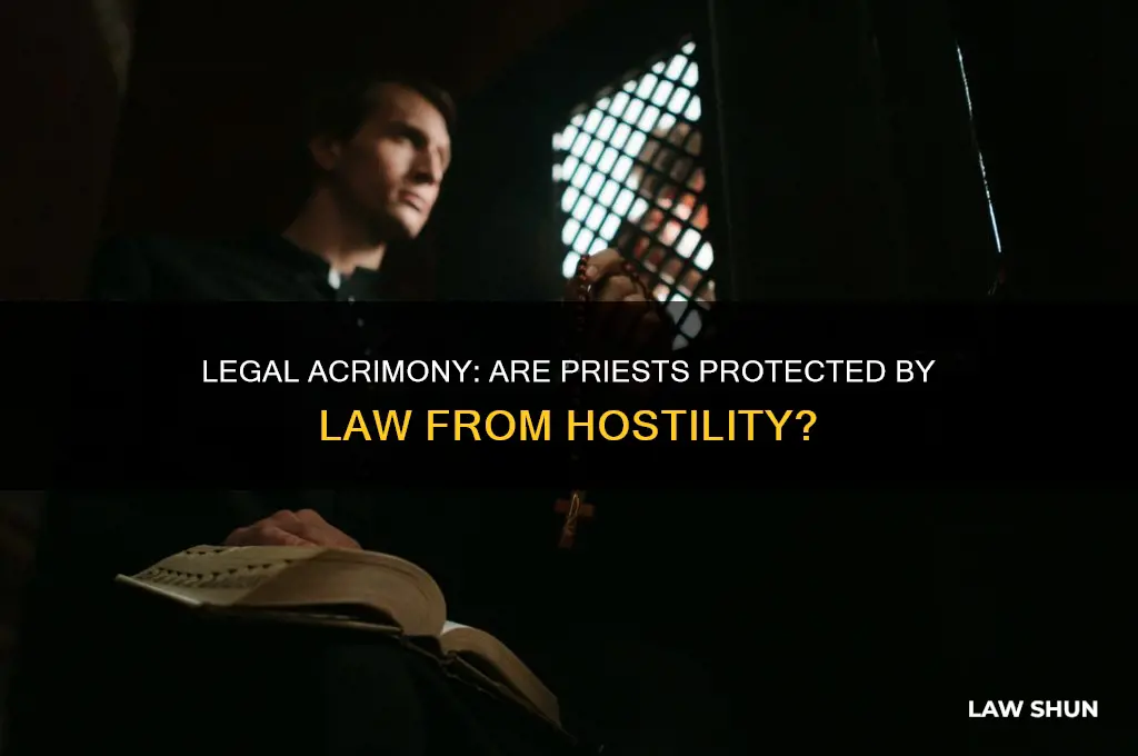 is there a law acrimony acrimony rating against a priests