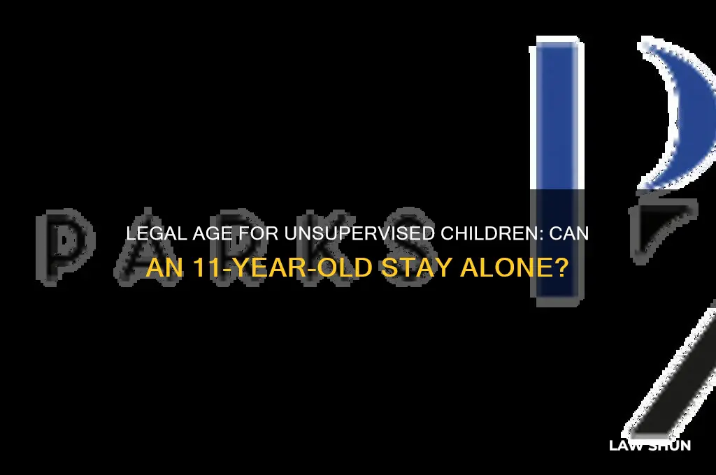 is there a law against 11 year old being alone