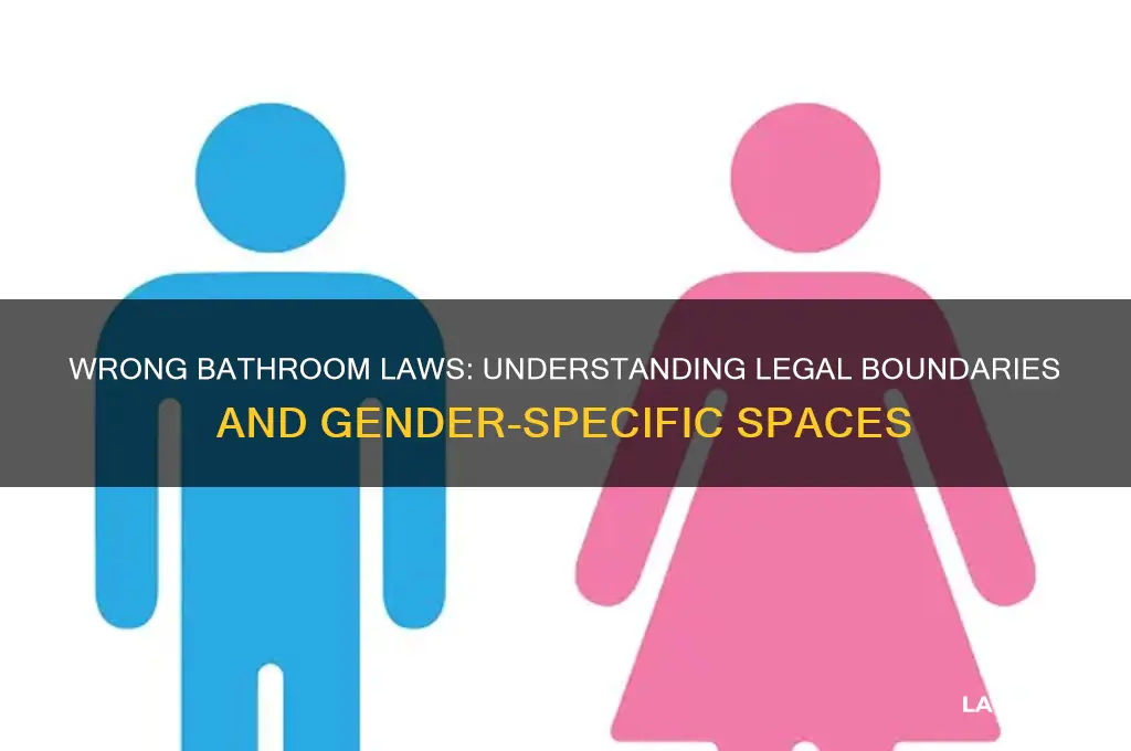 is there a law against going into the wrong bathroom