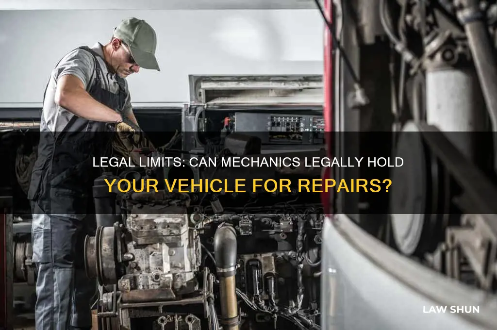 is there a law against keeping a vehicle for repairs