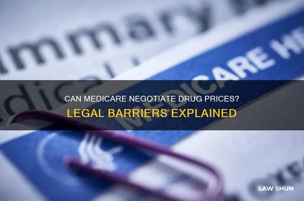 is there a law against medicare negotiating with drug companies