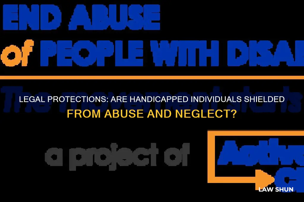 is there a law against mistreating handicapped people