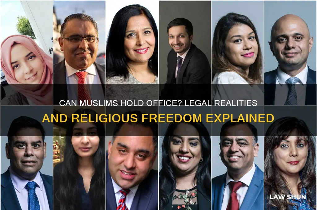 is there a law against muslims being elected to office