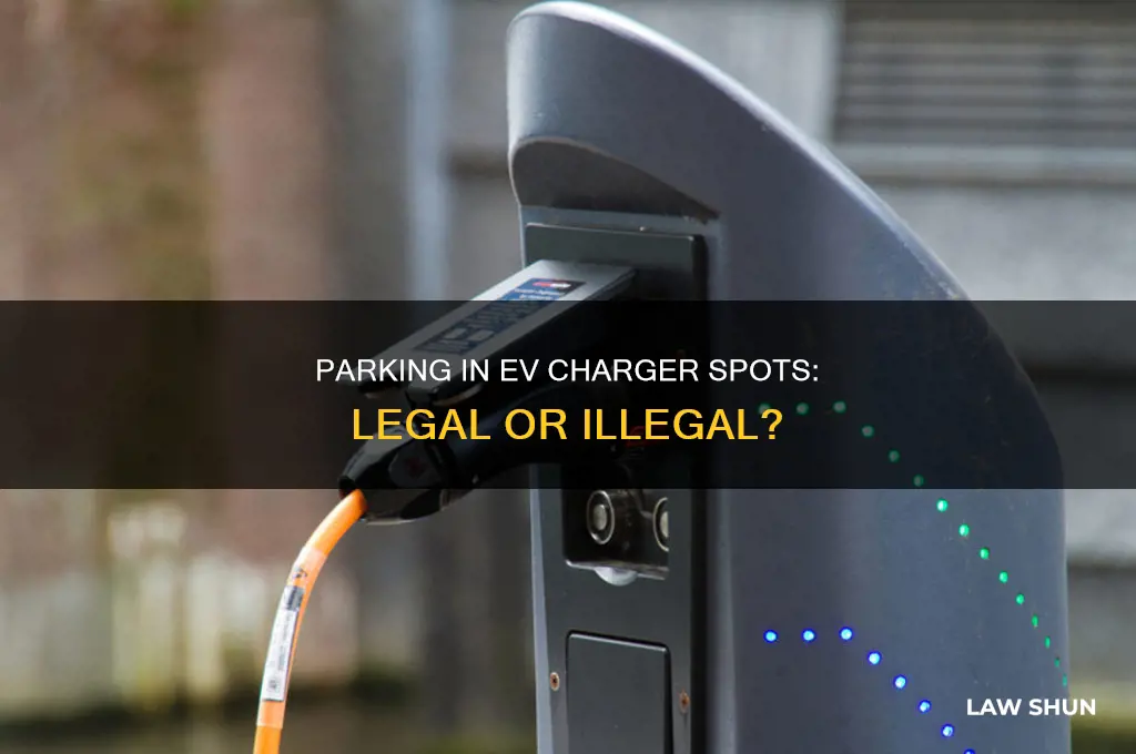 is there a law against parking in an ev charger