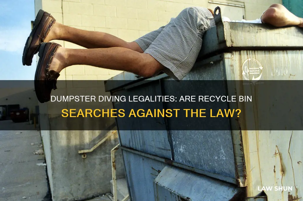 is there a law against people going through recycle bins