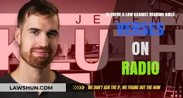 Reading Bible Verses on Radio: Legal or Not?