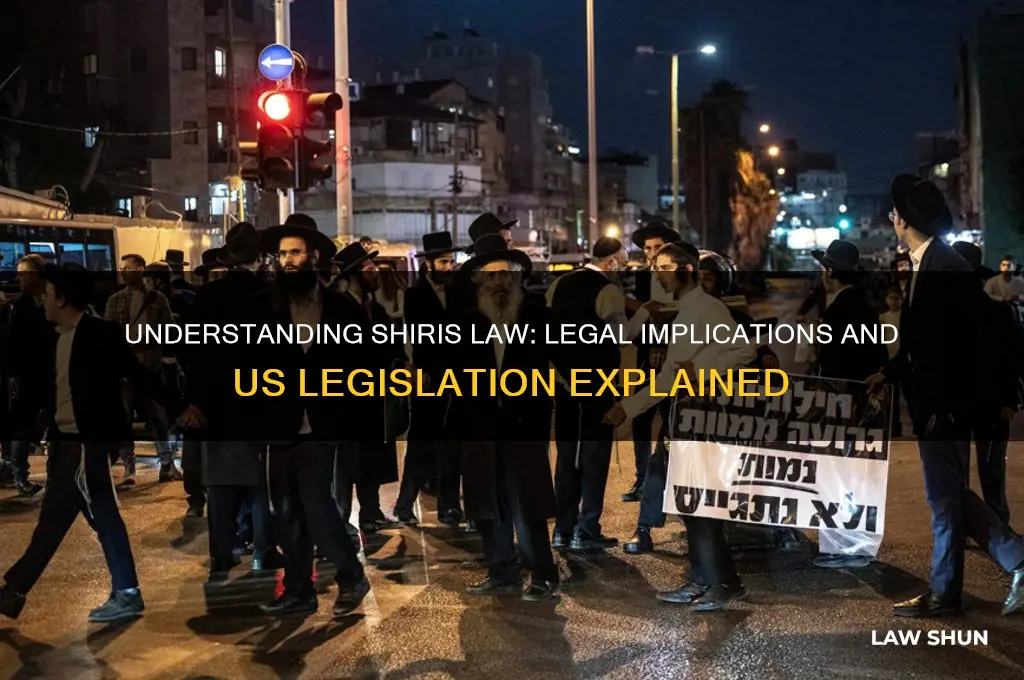 is there a law against shiris law in the us