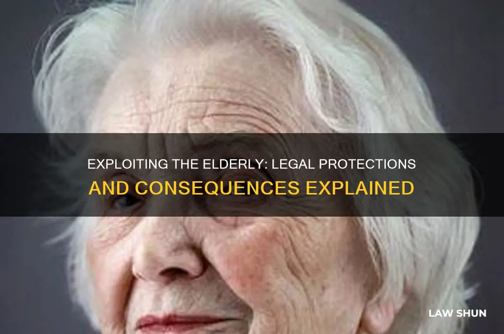 is there a law against taking advantage of the elderly
