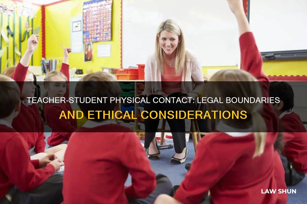 is there a law against teachers touching students
