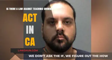 Teaching Criminal Acts in California: Legal Boundaries and Consequences Explained
