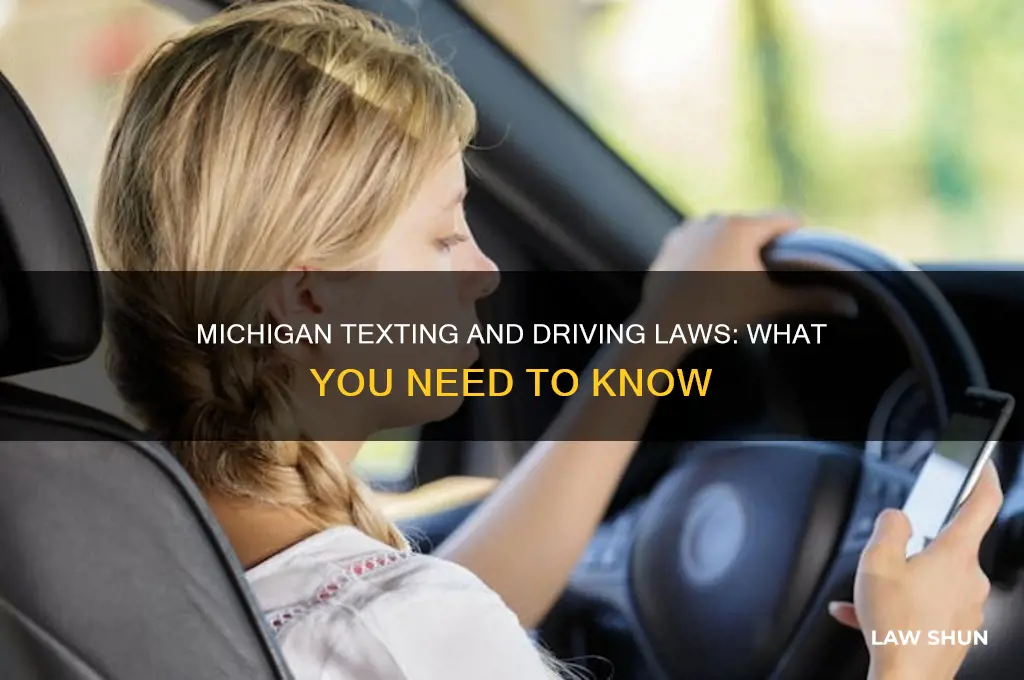 is there a law against texting and driving in michigan