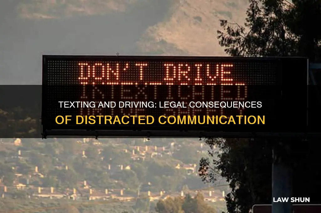 is there a law against texting someone who is driving