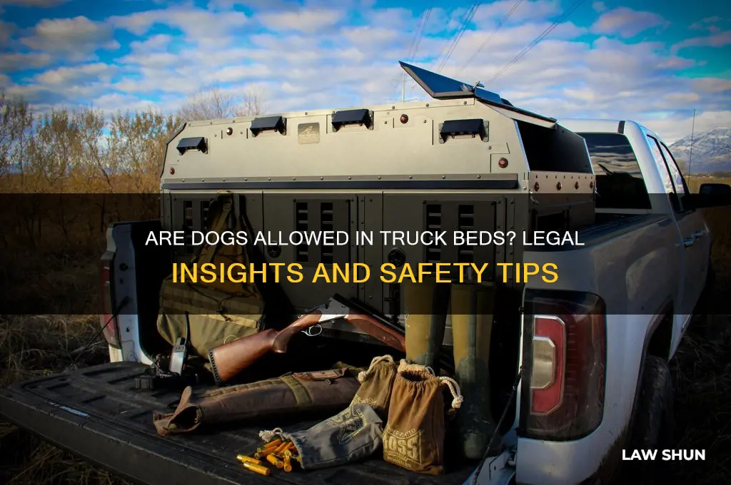 is there a law banning dogs riding in truck beds