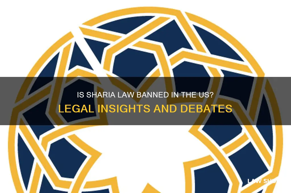 is there a law bans shiria law on us soil