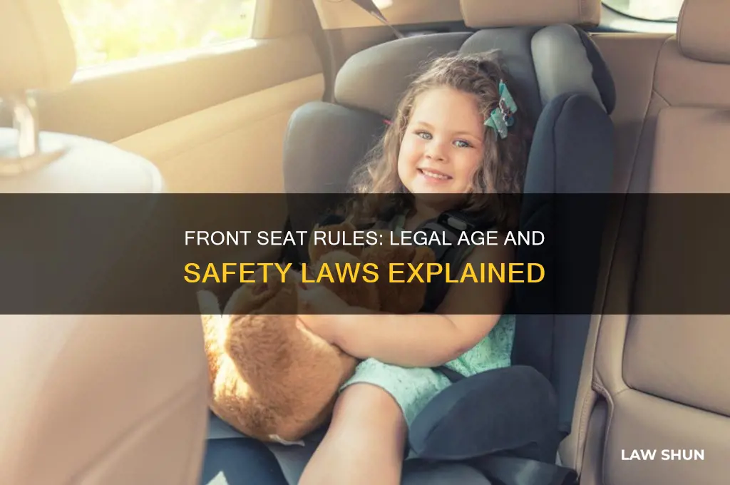 is there a law for sitting in the front seat