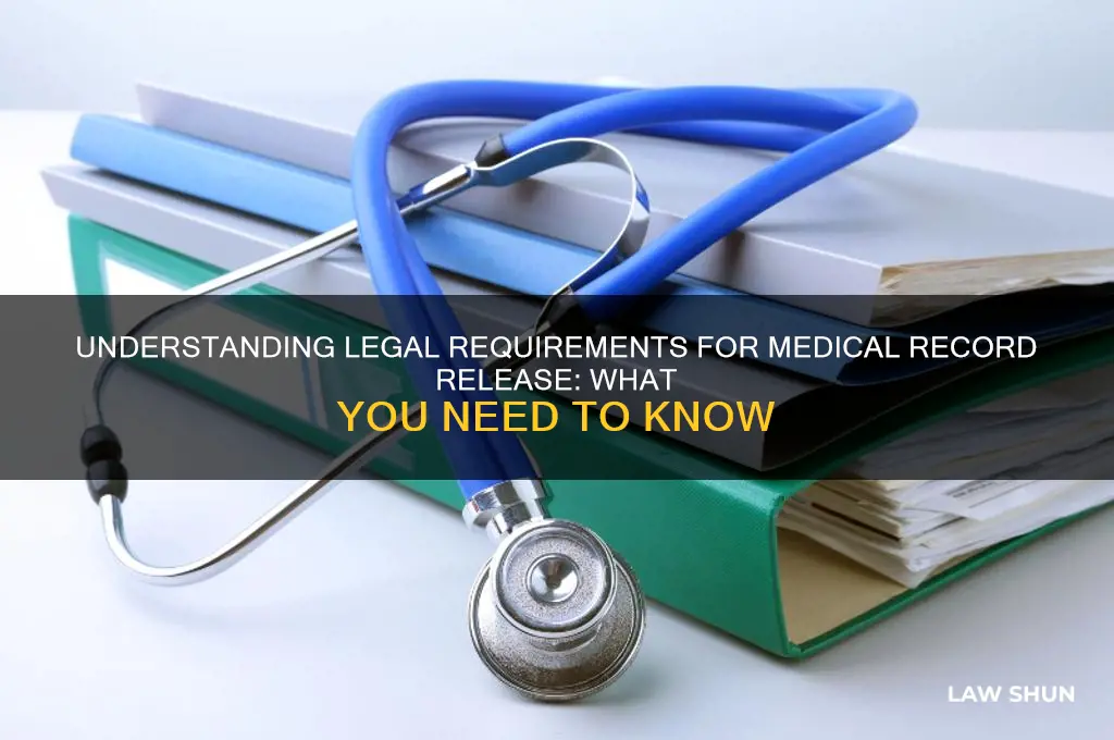 is there a law in reference to medical record releasing