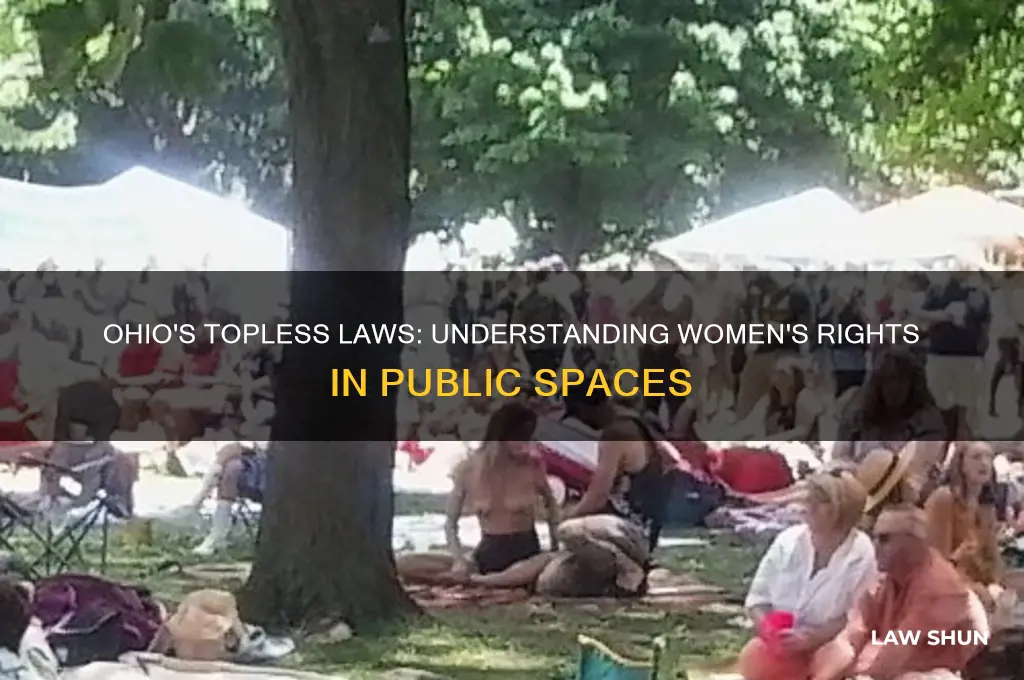 is there a law on women being topless in ohio