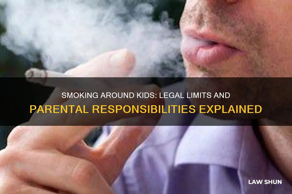 is there a law preventing people smoking with children