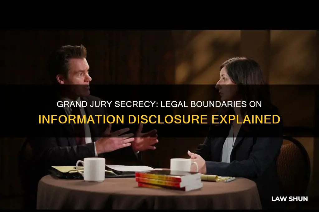 is there a law preventing release of grand jury information