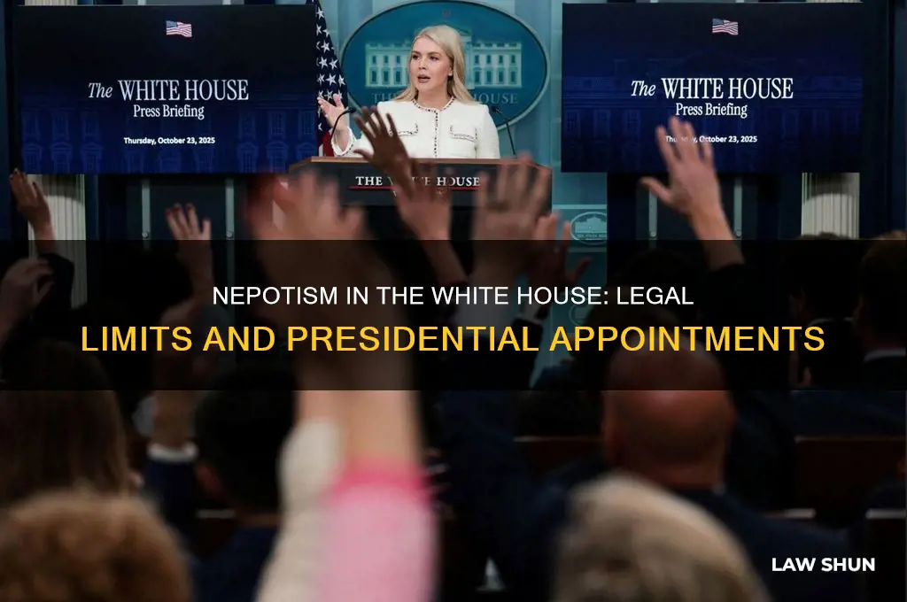 is there a law prohibiting nepotism in the presidential office