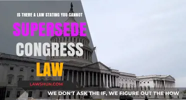 Can Any Authority Legally Supersede Congress Law? Exploring Legal Boundaries