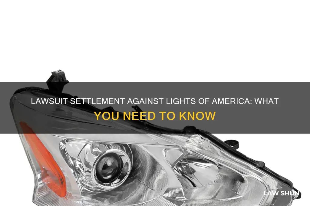is there a law suit settlement againstlights of america