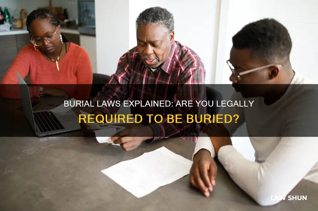 is there a law that you have to be buried