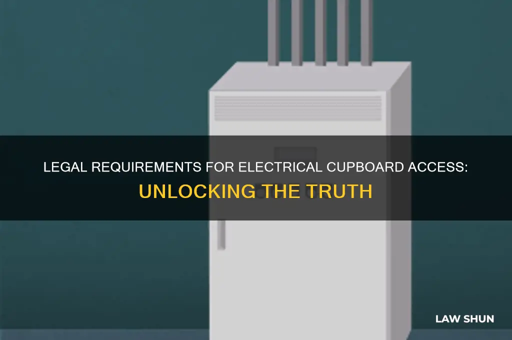 is there a law to no lock the electrical cupboard
