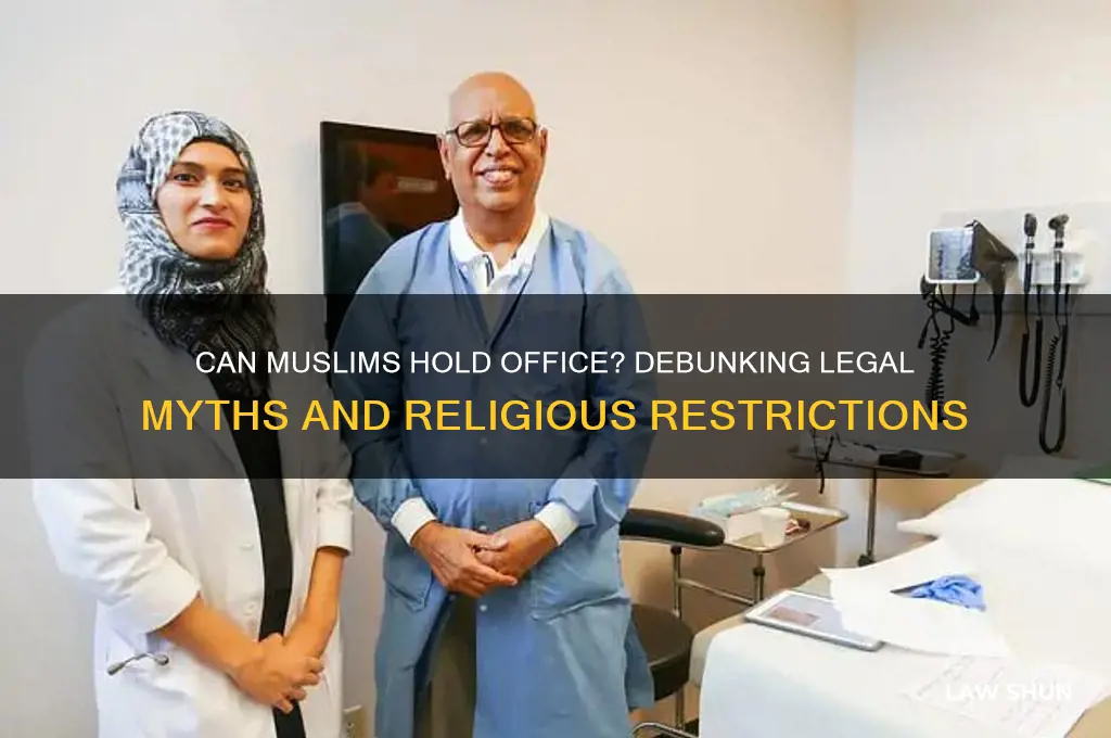is there a law where no muslim may hold office