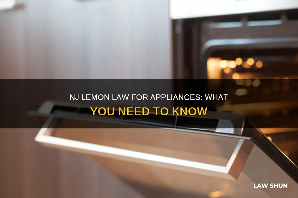 is there a lemon law for appliances in nj