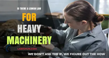 Does the Lemon Law Apply to Heavy Machinery Purchases?