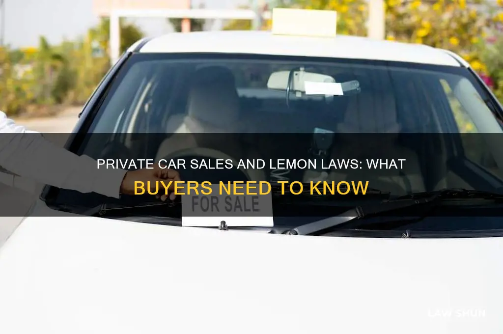 is there a lemon law for private sellers