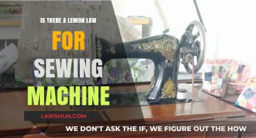 Lemon Law for Sewing Machines: Understanding Your Consumer Rights