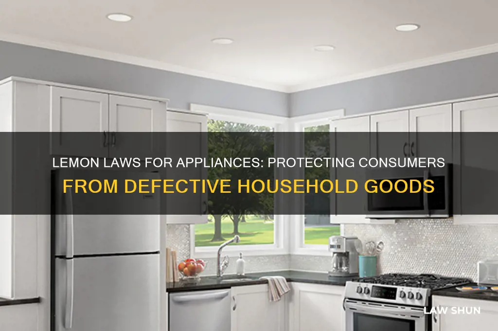 is there a lemon law regarding household appliances