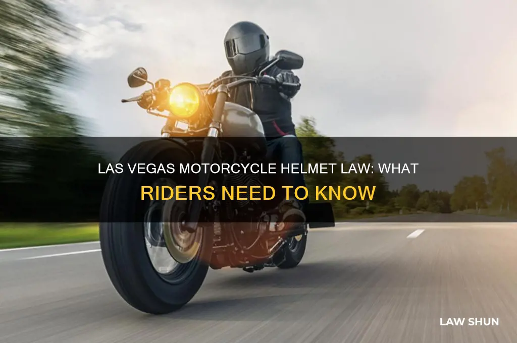 is there a motorcycle helmet law in las vegas nevada