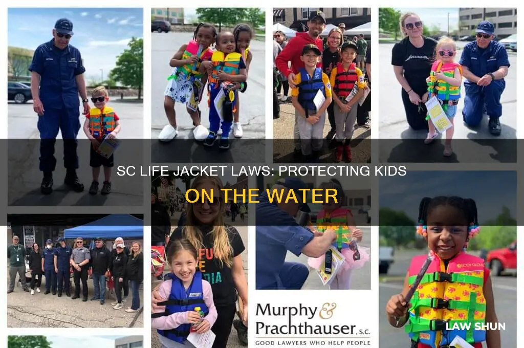is there a sc law for life jackets for kids