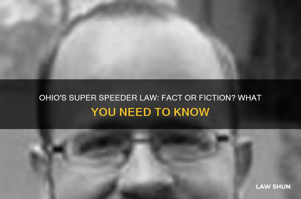 is there a super speeder law in ohio