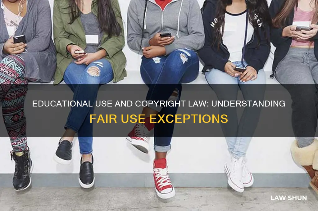 is there an educational exception to us copyright law
