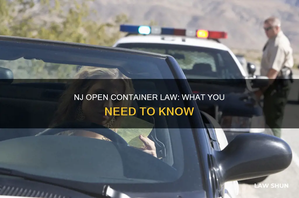 is there an open container law in nj
