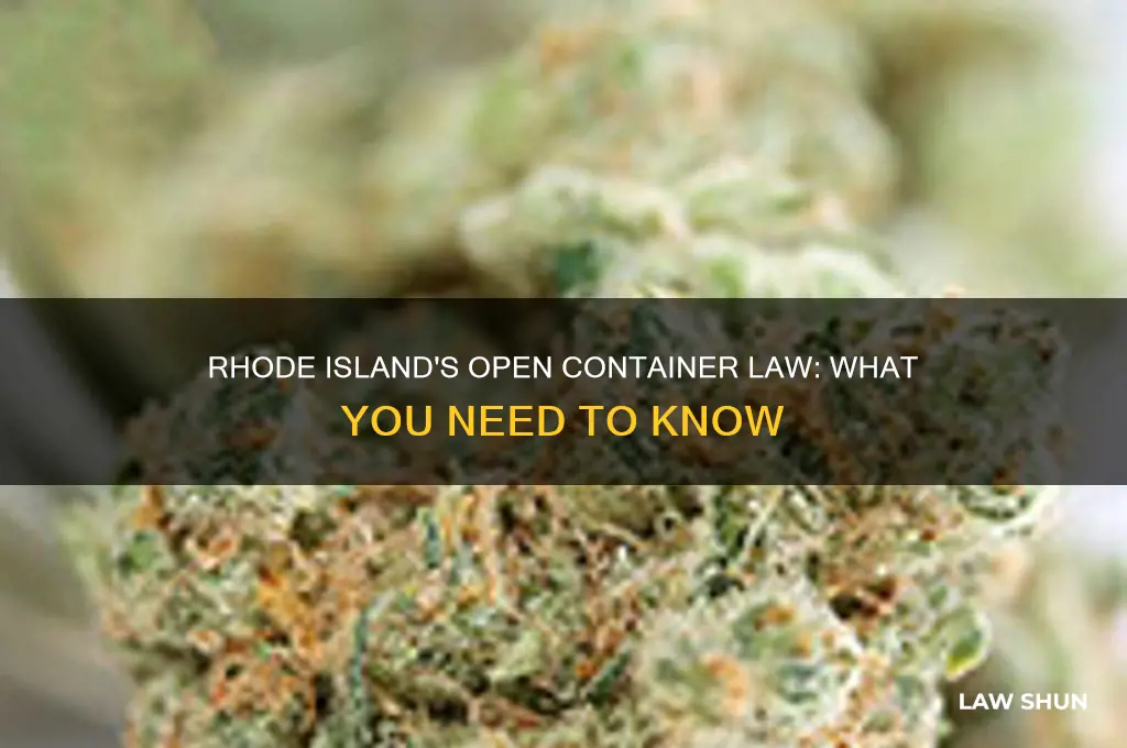 is there an open container law in rhode island