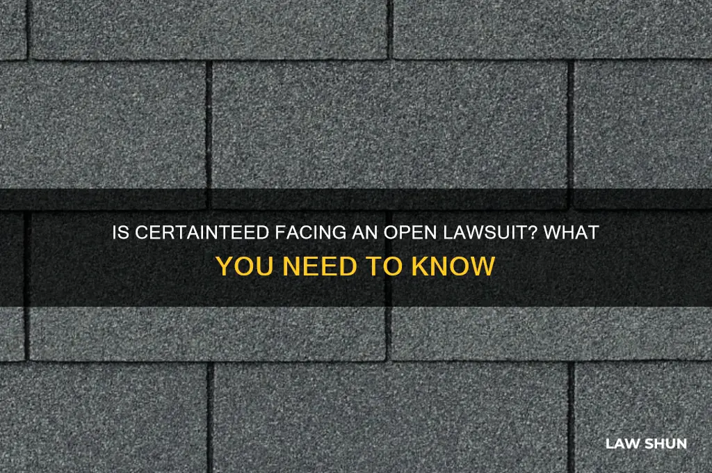 is there an open law suit against certainteev