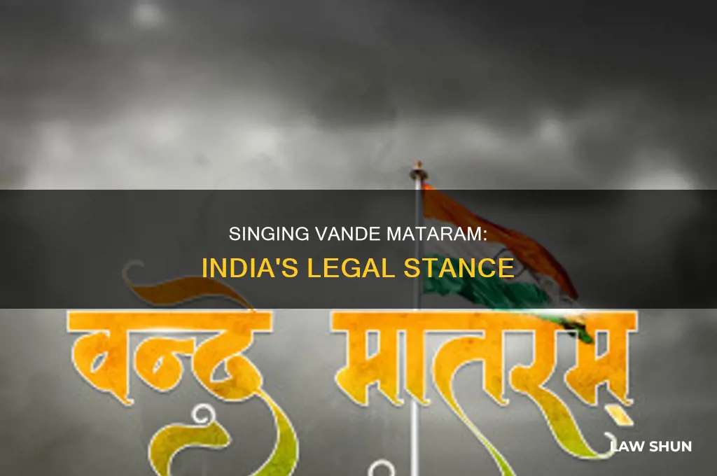 is there any indian law to sing vande mataram